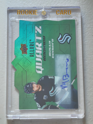 Matty Beniers AQ-BE Quartz Rookies Auto Seattle Kraken 2022-23 Allure front